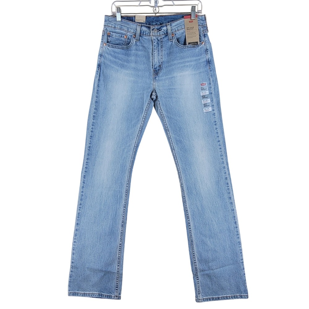 Levi's 527 Slim Bootcut Jeans Mens 30x34 Blue Denim Western Cowbow Rodeo Stretch